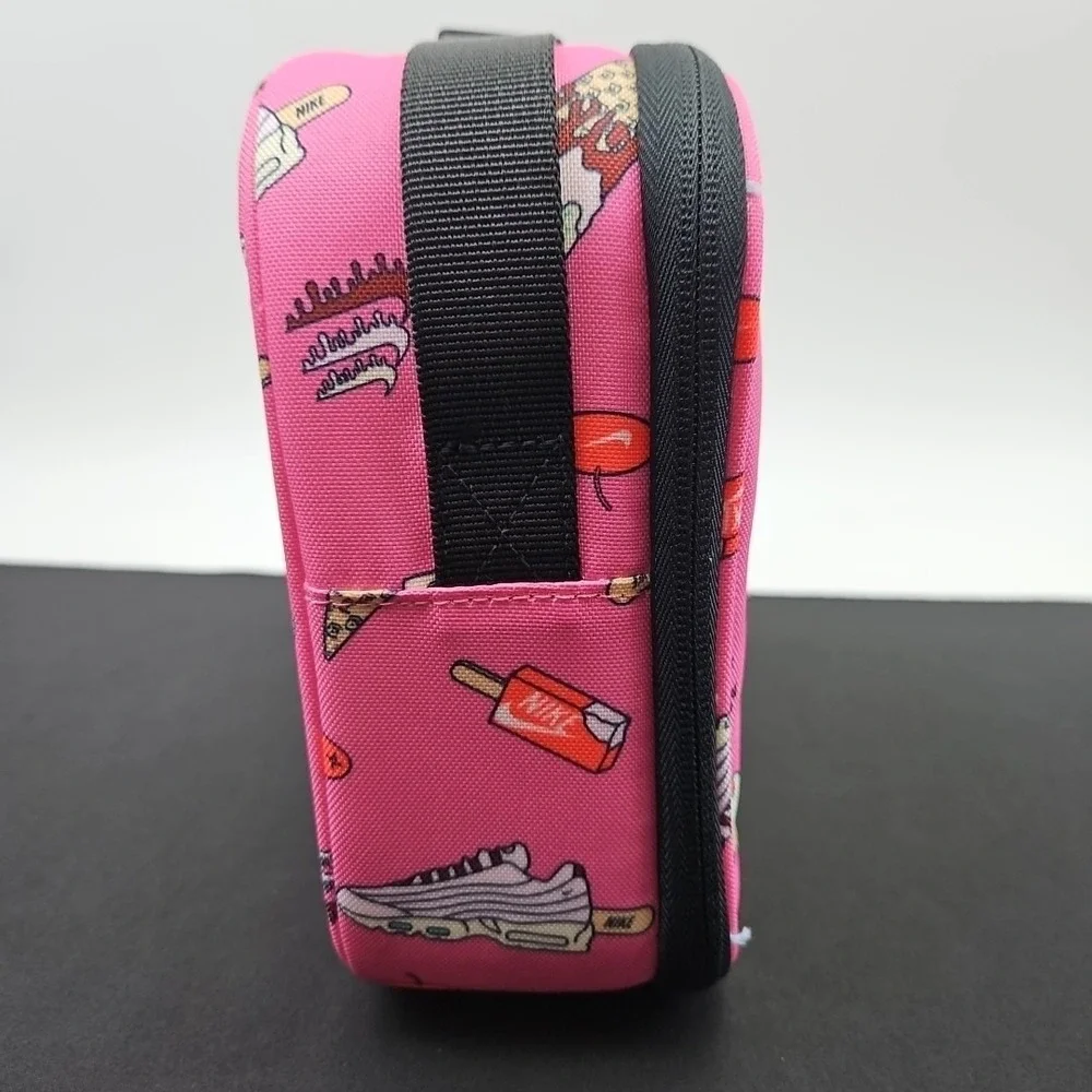 Nike Lunch Bag Tote Hard Shell-Lined Insulated Black‎ Pink New 9A2929-I27